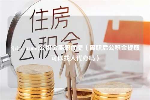 随州公积金离职代提（离职后公积金提取可以找人代办吗）